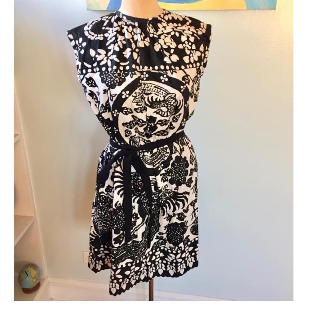 Vintage 1960s Rooster Shift Dress